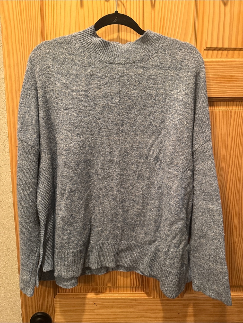 Altar'd State Heathered Light Blue Crewneck Sweater